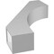 Ekena Millwork 5 1/2-in. W x 22-in. D x 34-in. H Westlake Architectural Grade PVC Knee Brace BRCP055X22X34WTL - alternate 3